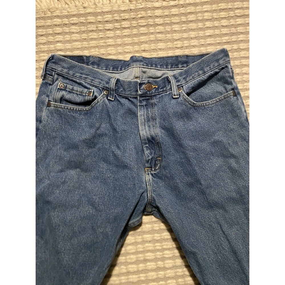 Wrangler 36x32 Medium Wash Rugged Wear Relaxed Fit Straight Leg Jean Cowboy Styl